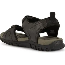 GEOX Uomo Strada B Sport Sandal Herren Schwarz 44