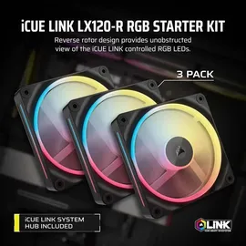 Corsair iCUE LINK LX120-R RGB - Schwarz