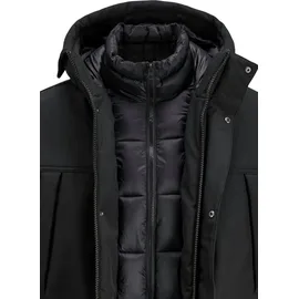 JACK & JONES Herren Softshell Parka - Black, M