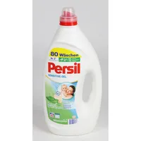 2x PERSIL Waschmittel Sensitive Gel, 4,5L Flüssig Gel Pflege Wäsche Kleidung