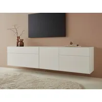 LeGer Home by Lena Gercke Lowboard »Essentials«, (2 St.), Breite: 239cm, MDF lackiert, Push-to-open-Funktion, weiß
