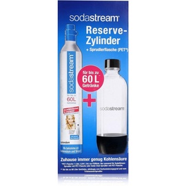 Sodastream PET-Flasche 1 l schwarz + Zylinder