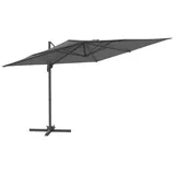 vidaXL Ampelschirm mit Aluminium-Mast Anthrazit 400x300 cm