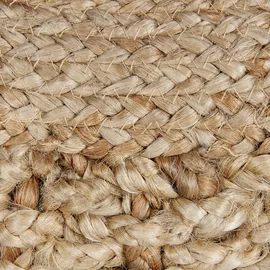 Beliani Pouf Dinni Baumwolle 50 x 35 x 50 cm Beige