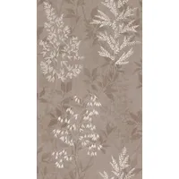 Rasch Textil Rasch Tapete 285017 - Helle Papiertapete mit kleinen Pflanzen in Braun - 10,05m x 0,53m (LxB)
