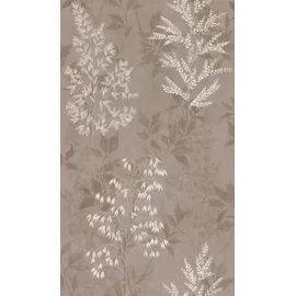 Rasch Textil Rasch Tapete 285017 - Helle Papiertapete mit kleinen Pflanzen in Braun - 10,05m x 0,53m (LxB)