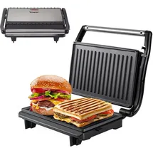 P101TOS003 Kompakter Elektrogrill, AntihaftPlatte, Toaster, Sandwiches, Fleis...