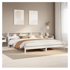 vidaXL Massivholzbett 180 x 200 cm Weiß