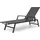 Costway Sonnenliege 150 x 60 x 93 cm Braun/Schwarz