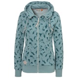 Ragwear Sweatjacke »NESKA FLOWER ZIP COMFY«, Gr. XL (42), OCEAN GREEN, , 71429611-XL