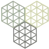 ZONE Denmark Untersetzer onesize Silikon Rosemary/Matcha/Olive Taupe