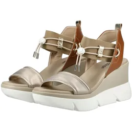 Nero Giardini Keilsandalette Damen Beige/Gold 38