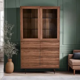 Furnhouse Vitrine 110 x 45 x 190 cm Braun