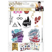 Cinereplicas Harry Potter - Aufkleber Logos (Satz mit 55 Stück) - Offizielle Lizenz