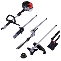 SCHEPPACH 4in1 Benzin Motorsense MT33P Hochentaster Heckenschere Kettensäge