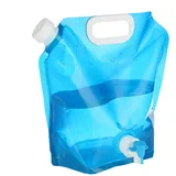 Faltbarer Wasserkanister Camping, Wasserkanister Mit Hahn, 5/10L, BPA-frei, Großer Schraubverschluss, Große Öffnung, Leicht Zu Befüllen Und Auszugießen, Für Camping, Wandern, Picknick, Reisen, Grillen