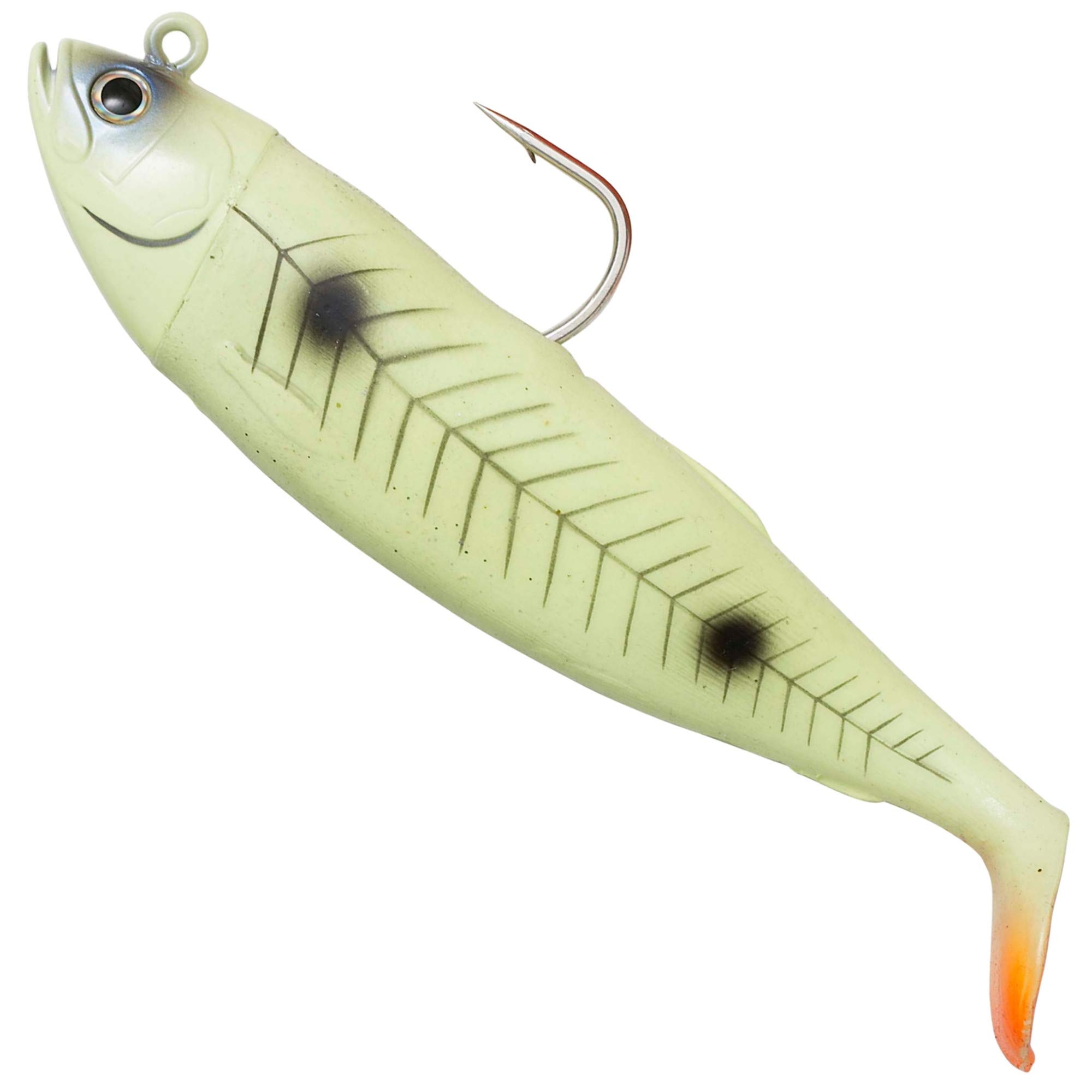 Savage Gear Cutbait Herring - Gummifisch Meeresköder, Farbe:Green Glow, Länge/Gewicht:20cm / 270g