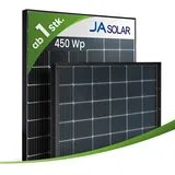 JA Solar JAM54D40-LB/450Wp Bifazial Glas-Glas Black Frame