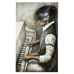 GILDE GALLERY Metallbild »Kunstobjekt Rhythm And Blues«, Musiker, (1 St.) GILDE GALLERY Farbe Bild(er): bunt