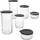 Ritzenhoff & Breker 6tlg Set Boho Vorratsdosen Anthrazit aus Glas & Kunststoff
