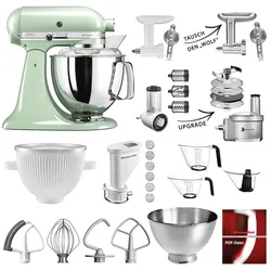 KitchenAid Küchenmaschine Artisan 5KSM175PSEPT Mega-Sommer Set Pistazie