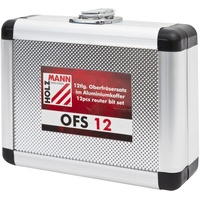 Holzmann Maschinen Holzmann Oberfräsersatz OFS12 12-teilig im Aluminiumkoffer