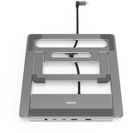 Hama USB-C-Docking-Station Connect2Office Stand Notebook-Halterung, Anthrazit