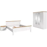 xonox.home – 3 TLG. Schlafzimmer-Set Verona in Sibiu Lärche Nachbildung Absetzung Artisan Eiche Nachbildung – Modernes Schlafzimmer mit viel Stauraum – funktional, elegant & langlebig