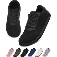 VOLHAL Barfußschuhe Damen Herren, Minimalistische Barfuss Schuhe mit Breiter Zehenbox & Zero Drop, Leichtgewicht Atmungsaktive Sneaker für Fitness, Wandern, Joggen & Alltag(Schwarz, 39EU) - 39 EU Weit
