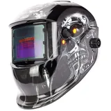 Automatik Schweißhelm Automatische Verdunkelung Schweißmaske + Solarzellen, inkl. 2 Vorsatzscheiben Schweißschirm mit großem Sichtfeld, für MIG MAG Wig und Lichtbogenschweißen, DIN 9-13