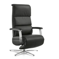 Segmüller Werkstätten Sessel Comforte Uno Anzio D4 Leder Schwarz