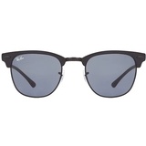 Ray Ban Clubmaster Metal RB3716 186/R5 51-21 matte black/classic blue