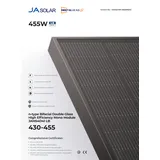 JA SOLAR JAM54D41-435/LB Solarmodul 435Wp N typ Glass Glass full black