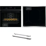 AEG Backofen-Set HH24BSPIL, mit 1-fach-Teleskopauszug, Pyrolyse-Selbstreinigung, WiFi, AirFry-Funktion, Kerntemperatursensor, Touch, Made in Germany