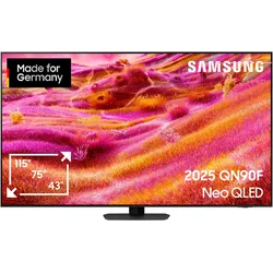 SAMSUNG QLED-Fernseher "GQ55QN90FAT QLED Mini LED-Fernseher", F (A-G), schwarz, 55, Fernseher, NQ HDR+, Glare Free, Upscaling Pro, Dolby Atmos & AI Sound, bis 165Hz