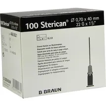 B. Braun Kanülen Sterican 22G x 1,5 Zoll 100 St.