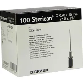 B. Braun Kanülen Sterican 22G x 1,5 Zoll 100 St.