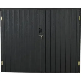 Mendler Mülltonnenverkleidung HWC-J29 213 x 172 cm schwarz
