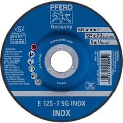PFERD Schruppscheiben E 125-7 SG INOX