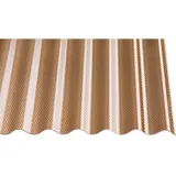 Gutta Acryl-Profilplatte Sinus 76/18 Wabe Bronze 200 cm x 104,5 cm