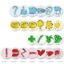 Legamaster Moderationskarte Emoticon 95mm Symbole sortiert 250St