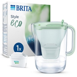 BRITA Wasserfilter Brita Tischwasserfilter Style eco grün, 2,4 l grün