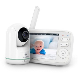 TrueLife Video-Babyphone NannyCam R5, Babyphone, großes 5" LCD-Display, Packung-Set, 2-tlg., Babyeinheit, Elterneinheit, Vertikales und horizontales Drehen, Klares Bild in 720p