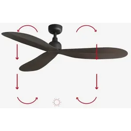faro BARCELONA PALMA 129 cm Deckenventilator Braun