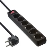InLine Steckdosenleiste 1,5 m Schwarz 6 St.