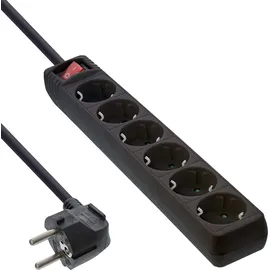 InLine Steckdosenleiste 1,5 m Schwarz 6 St.