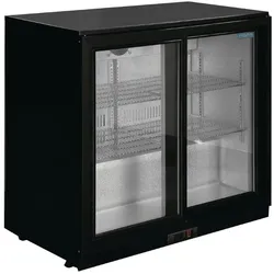 Hintere Bar mit zwei Schiebetüren Polar G-Serie schwarz 208L