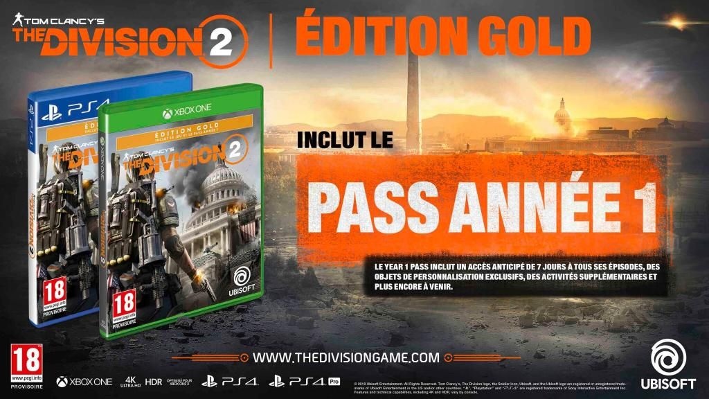 Ubisoft Tom Clancy's The Division 2 - Gold Edition (PS4), PlayStation 4, Multiplayer-Modus, M (Reif), Physische Medien
