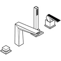 Grohe Allure Brilliant P. C. Heb. m Rdl.-Struk., hd graph. gebürstet