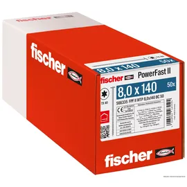 Fischer Holzbauschraube 8,0 x 140 50 Stück